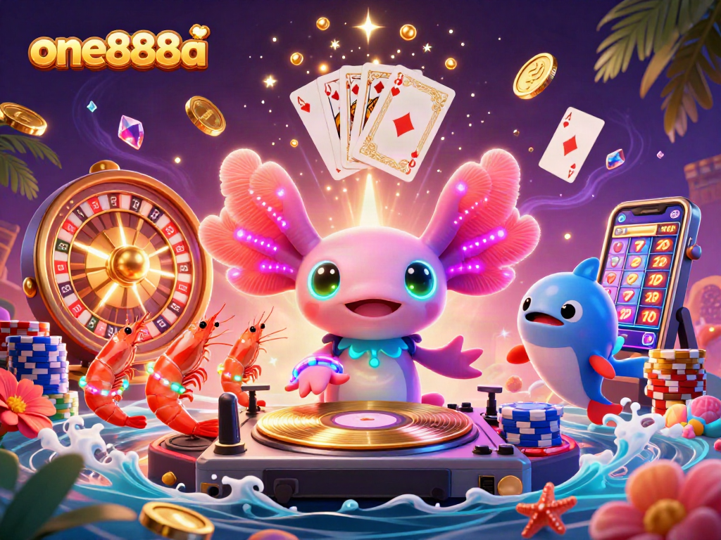 Experience thrilling gameplay with one888a, featuring vibrant casino characters and dynamic winnings.