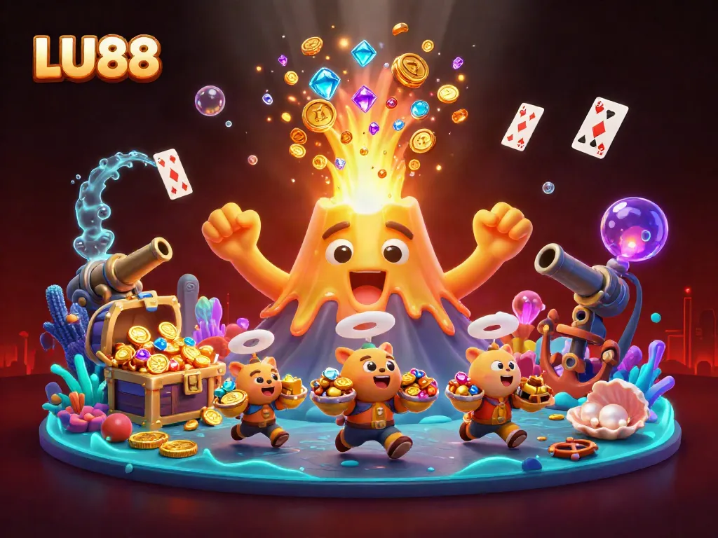 LU88 immerses players in a vibrant casino atmosphere filled with treasures and excitement.