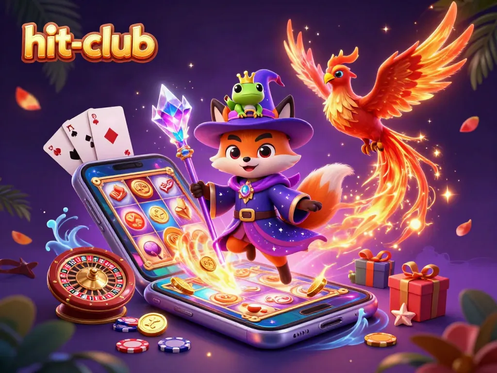 Join the excitement at hit-club with a wizard fox, phoenix, and thrilling slot gameplay!