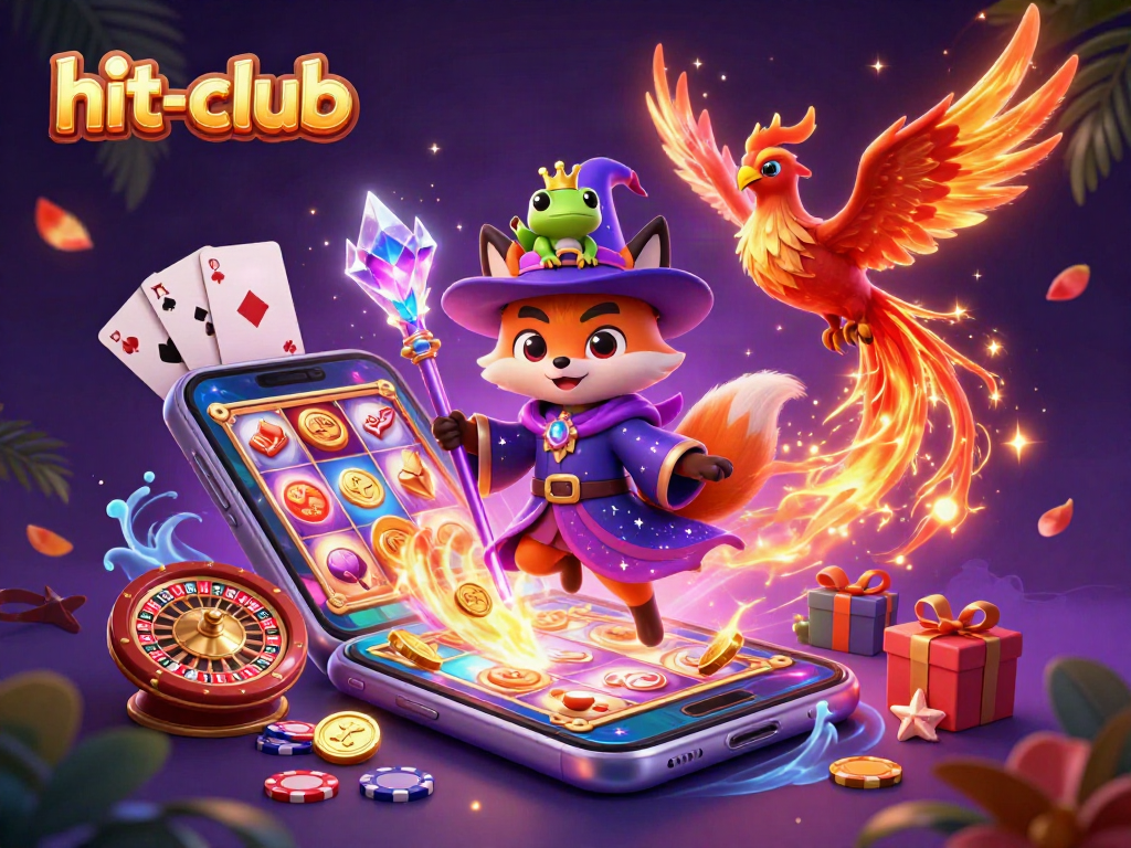Join the excitement at hit-club with a wizard fox, phoenix, and thrilling slot gameplay!