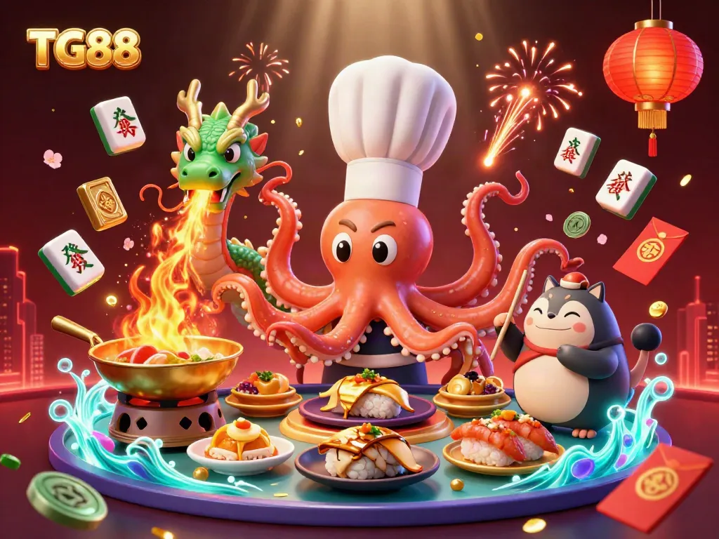 TG88 offers a vibrant casino experience with colorful characters and symbols enhancing the gaming atmosphere.