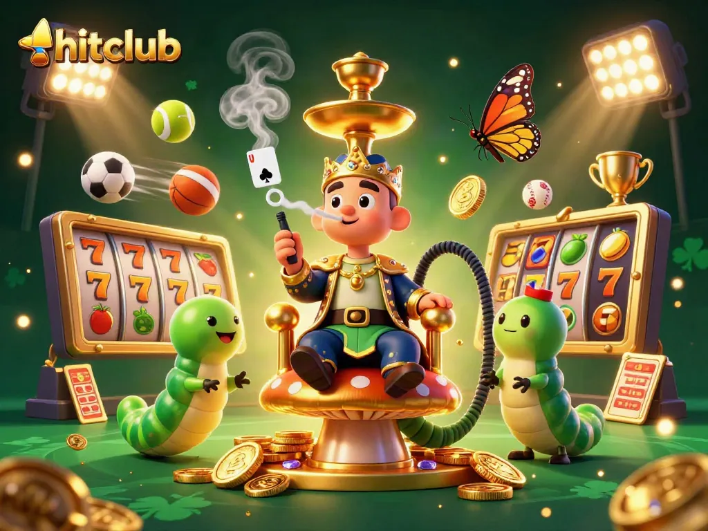 Experience the thrill of gaming at hitclub with vibrant illustrations of slots and casino dynamics.