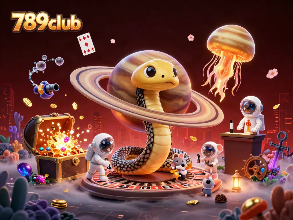 Experience exhilarating gaming at 789club with engaging characters and vibrant casino elements.