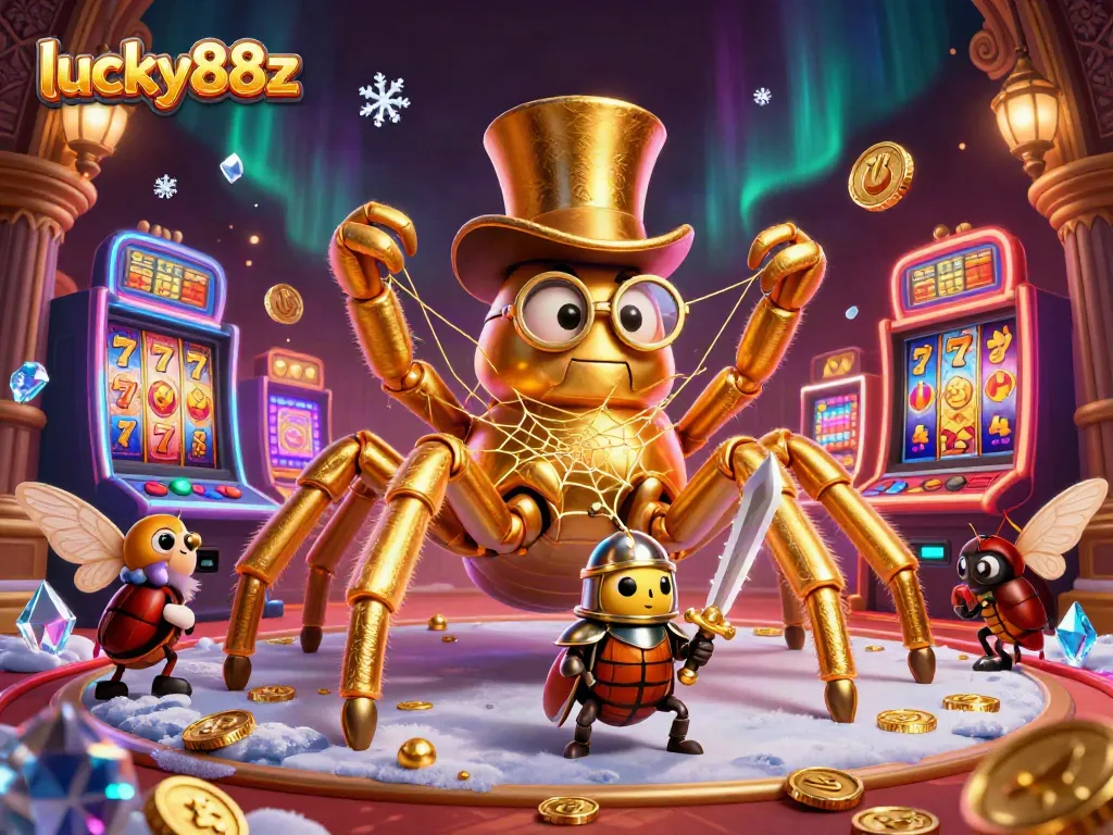 Experience excitement with lucky88z as playful characters navigate a vibrant casino-themed world.