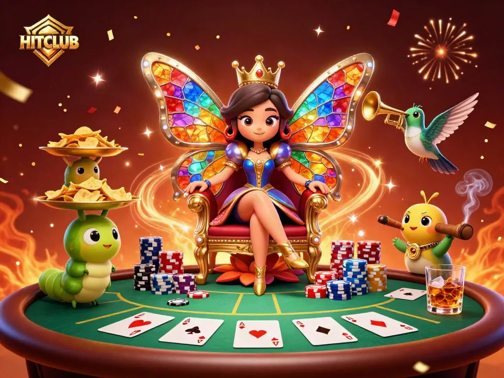 HITCLUB offers an exhilarating poker experience with vibrant characters and rich casino details.