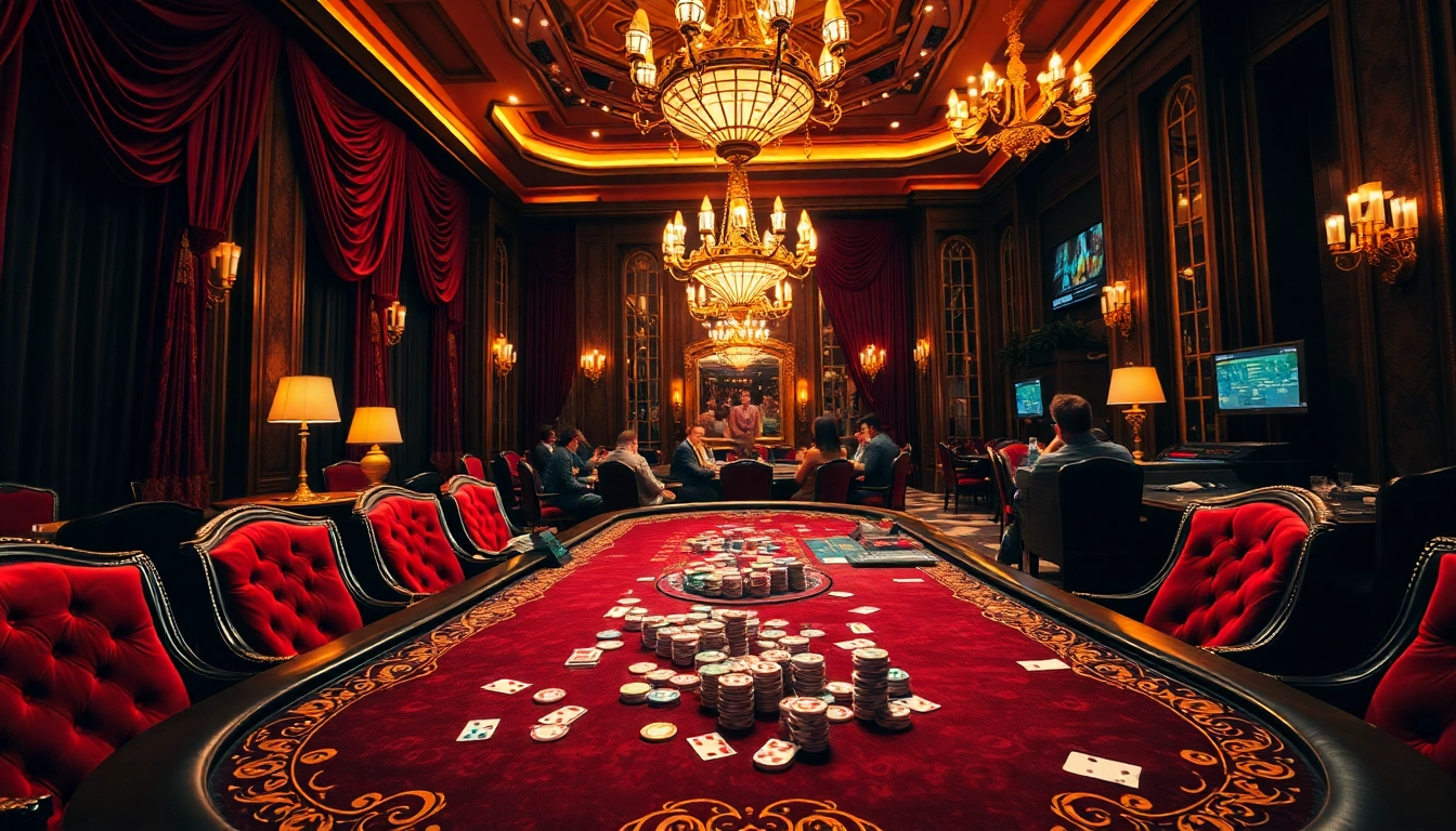 Experience the thrill of gameplay at https://ii69vn.com/ with colorful casino chips and an elegant gaming table.