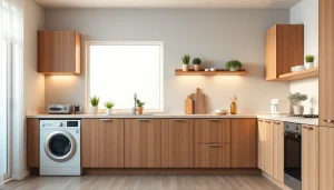 Showcase premium бяла техника with a sleek design in a modern kitchen setting.