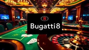 Experience high-stakes gaming with Bugatti8 platform showcasing casino excitement and luxury.
