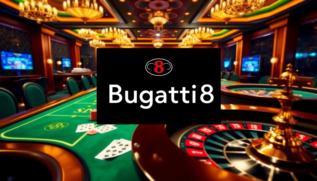 Experience high-stakes gaming with Bugatti8 platform showcasing casino excitement and luxury.