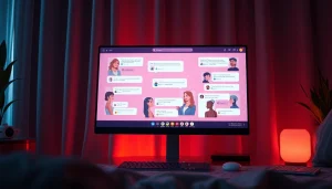 Engaging ai sex chat interface showcasing intimate AI interactions in a cozy setting.