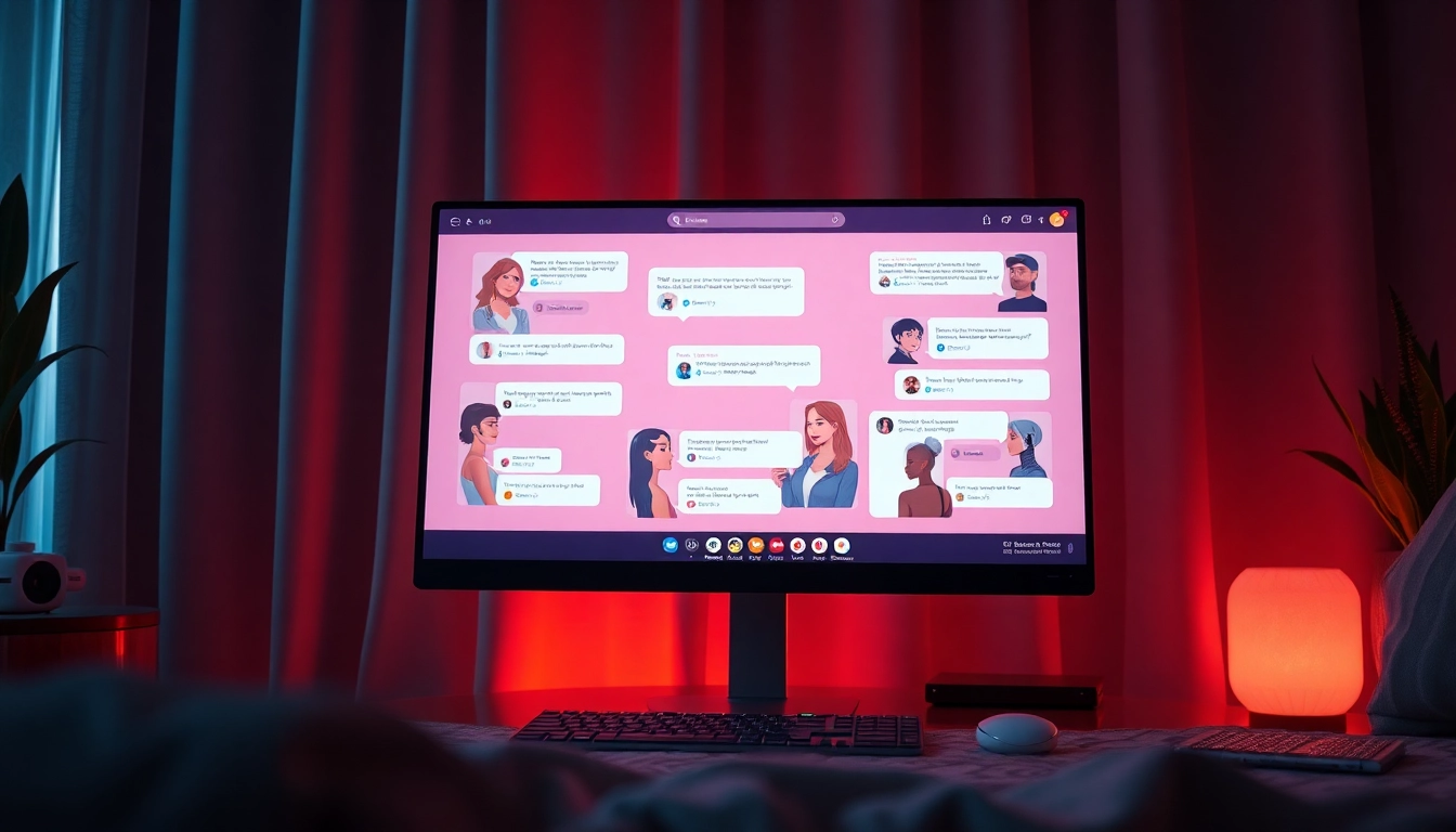 Engaging ai sex chat interface showcasing intimate AI interactions in a cozy setting.