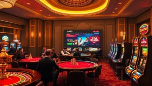 Experience the excitement of gaming at jun88.com with high-stakes poker and vibrant slot machines.