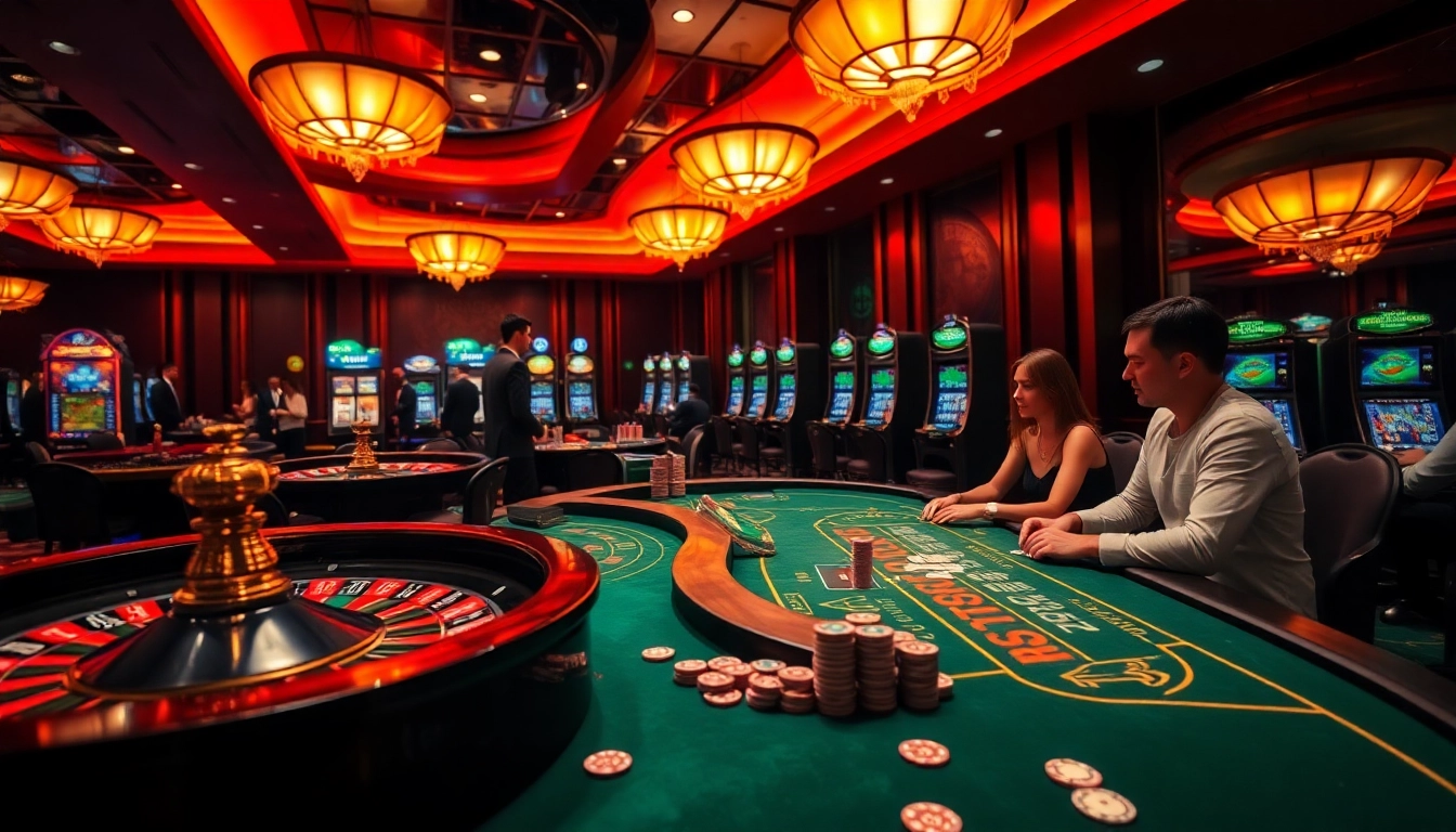 Experience the thrill of gambling with live scores on 7mcn in a luxurious casino setting.