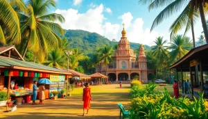 Explore the vibrant culture and stunning landscapes of Hela Lanka in this captivating scene.