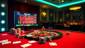 Engage in thrilling online gaming at https://thabet77.sa.com/ with vibrant casino visuals featuring roulette and poker.