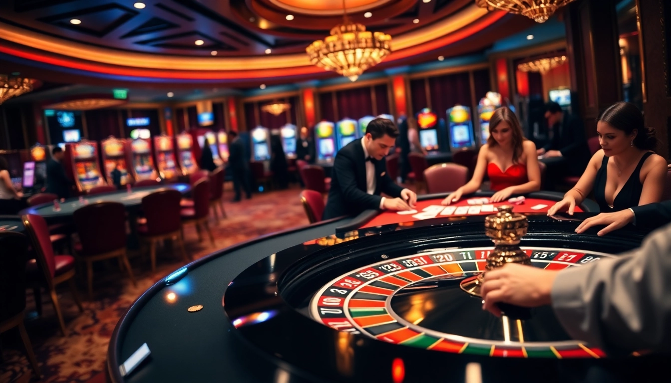 Experience the thrill of gambling at https://king88b.us.com/ with a vibrant casino atmosphere filled with roulette and poker games.