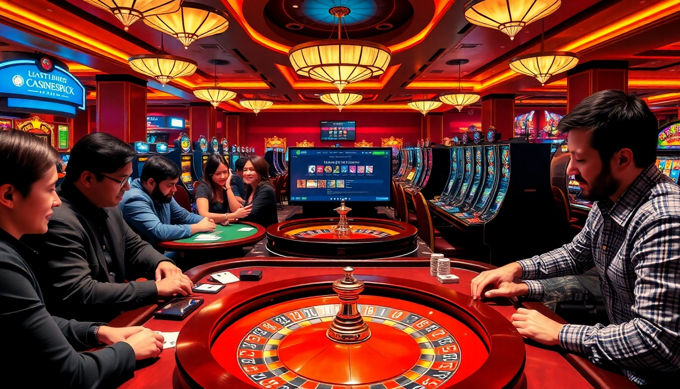 Players enjoying thrilling casino games at https://f168biz.com/ with exciting betting action and vibrant atmosphere.