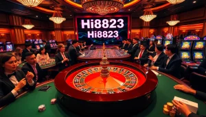 Experience the excitement of Hi8823 with thrilling table games and vibrant casino visuals.