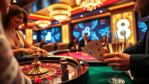 Gamble wisely with s8 poker chips and cards on a lavish casino table