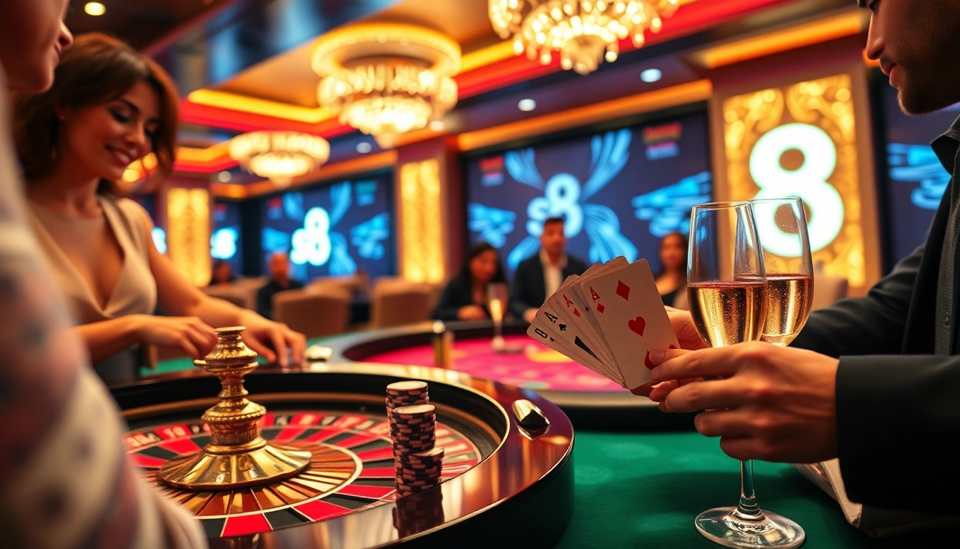 Gamble wisely with s8 poker chips and cards on a lavish casino table