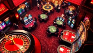 Experience the thrill of online gambling at https://99wincasino.com/ with vibrant casino tables and players.