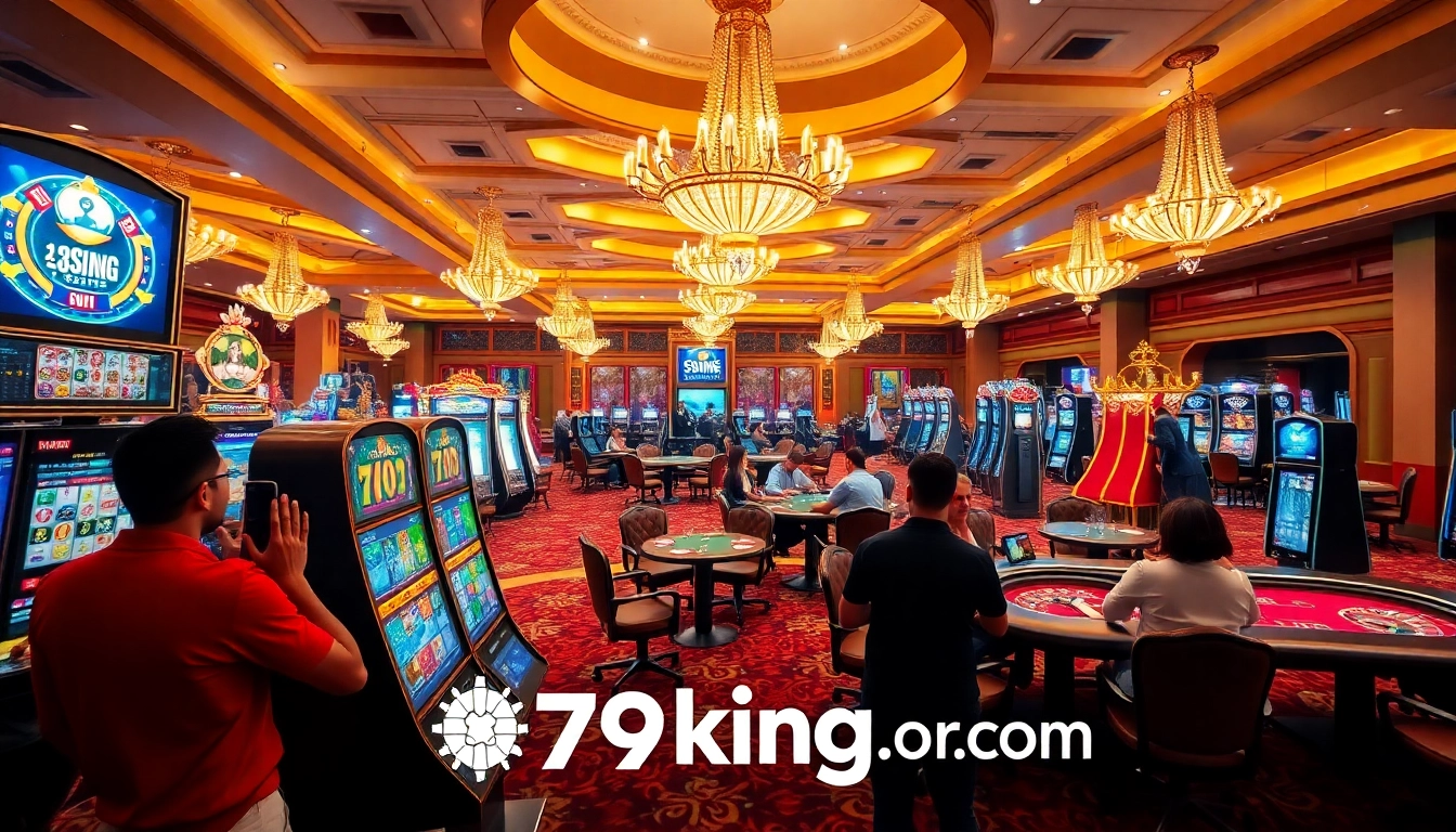 Engage with the excitement of 79king org.com as players cheer at the casino