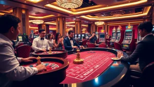 A captivating casino experience at kjcpro.it.com featuring roulette, poker, and gaming excitement.