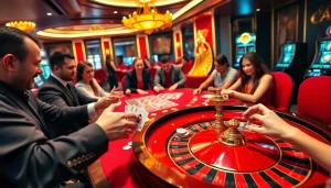 Experience the thrill of Game sx88 at a luxurious casino table with vibrant colors and excited players.