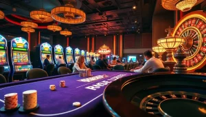 Experience the thrill of gambling at RR88's vibrant casino tables and exciting slot machines.