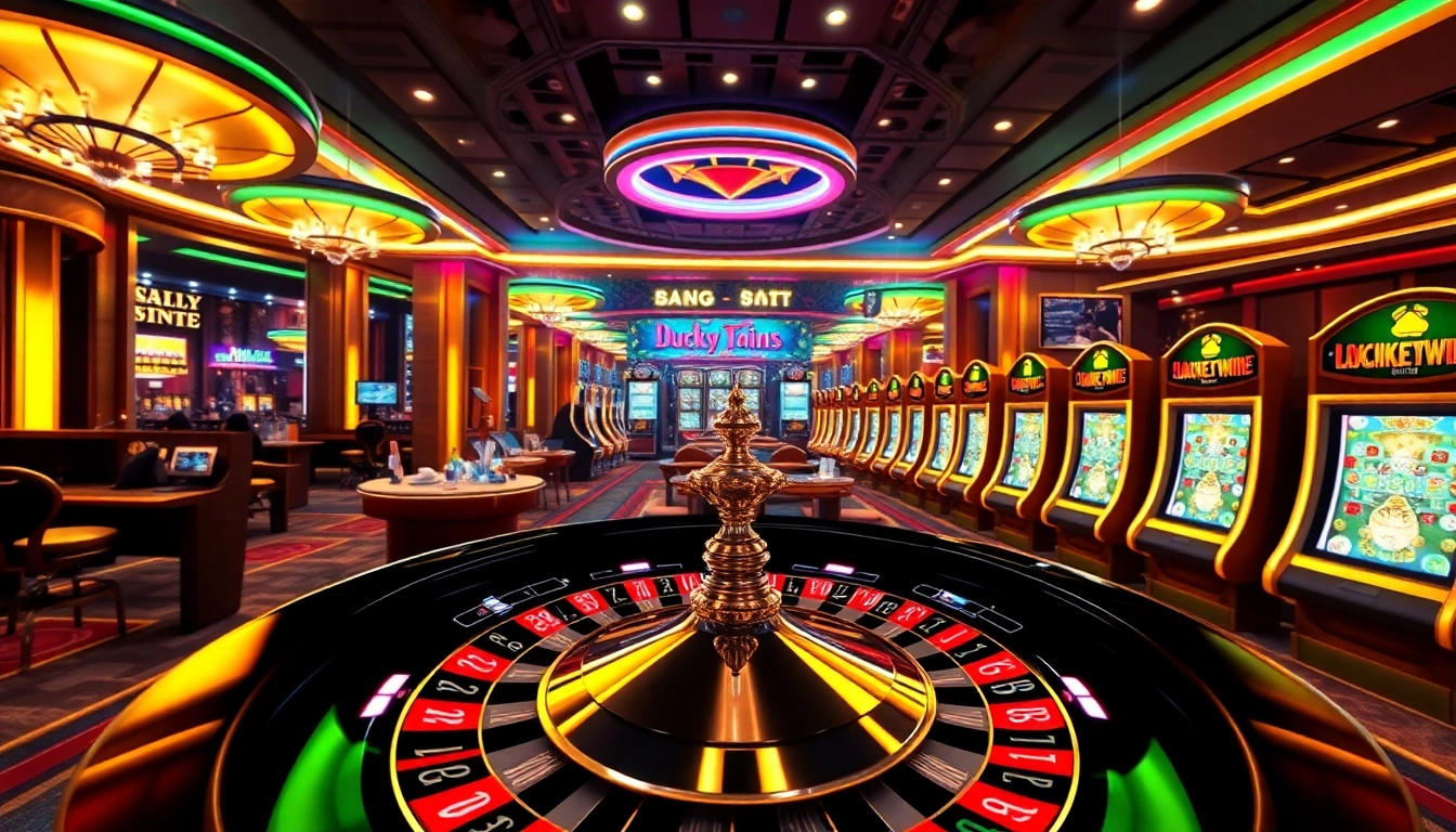 Experience the thrill of cổng game luckywin with vibrant slot machines and roulette!