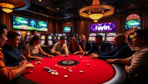 Experience the thrill of iwin gaming at a upscale casino with poker and slots.