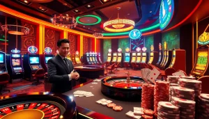 Experience the excitement of ALO789's online casino with vibrant games and engaging betting scenes.