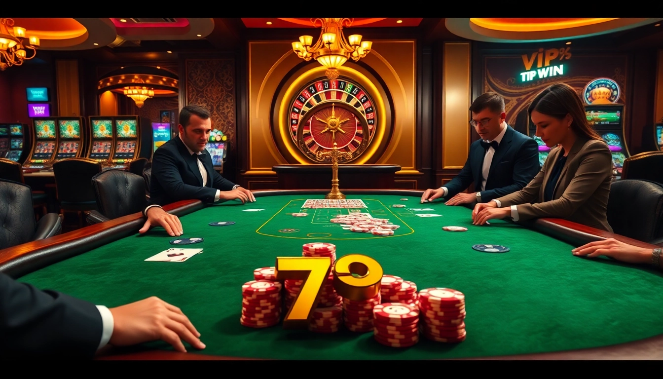 Experience the excitement of the Vip 79 Win casino scene with elite poker players and a luxurious atmosphere.