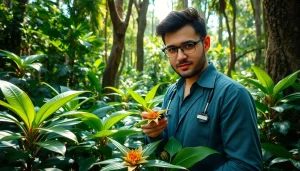 Learn how to get dmt through natural sources like Mimosa hostilis in a vivid rainforest.