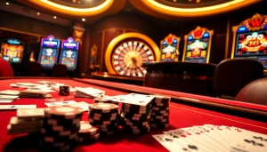 Experience thrilling games and winning opportunities at Luckywin vn casino, featuring vibrant tables and exciting slot machines.