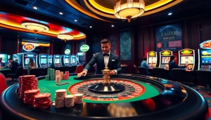 Experience thrilling gaming at https://dn88.site/ with vibrant roulette tables and eager players.
