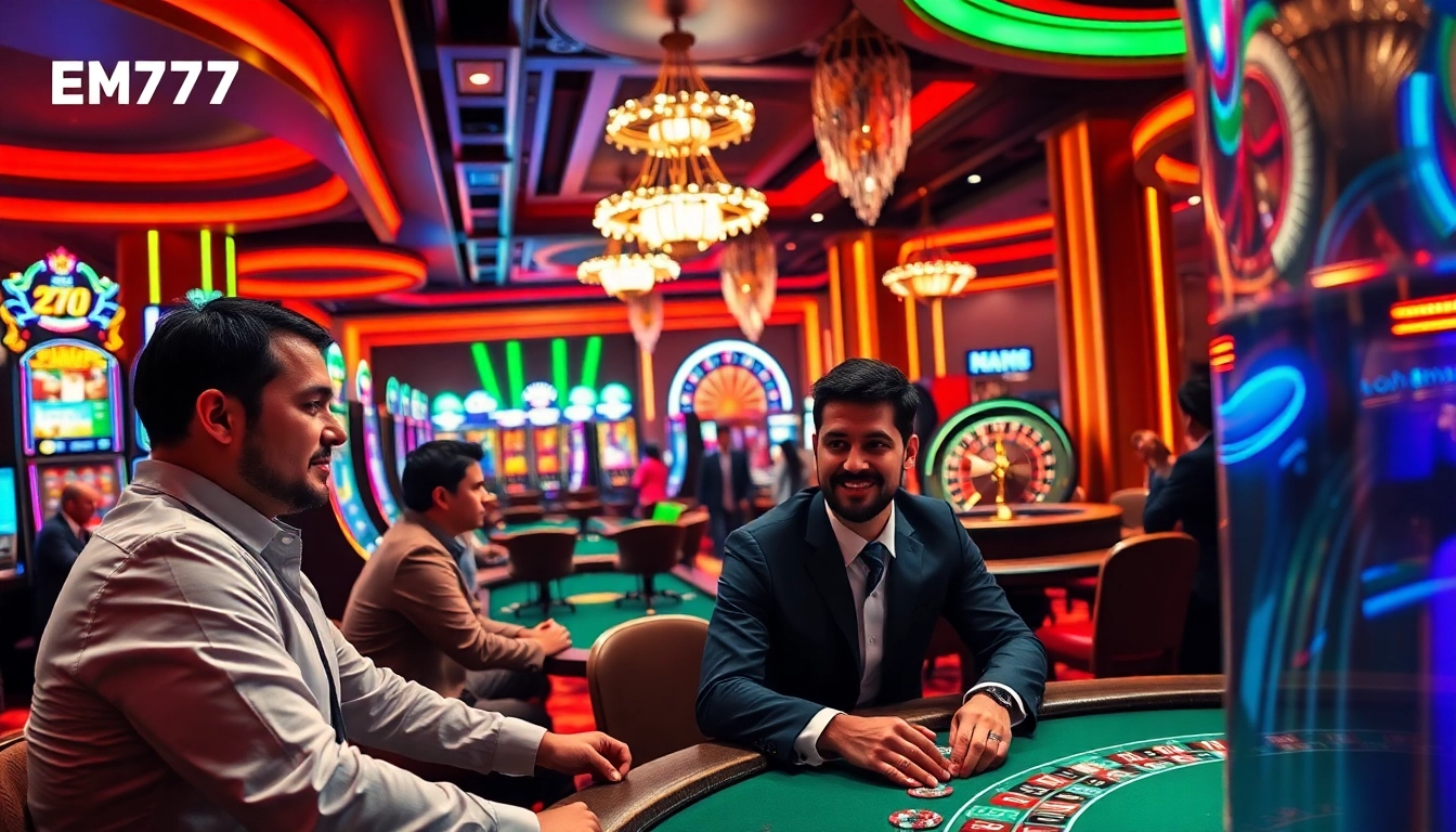 Experience thrilling gameplay at https://em777.live/ with exciting casino action and vibrant slot machines.